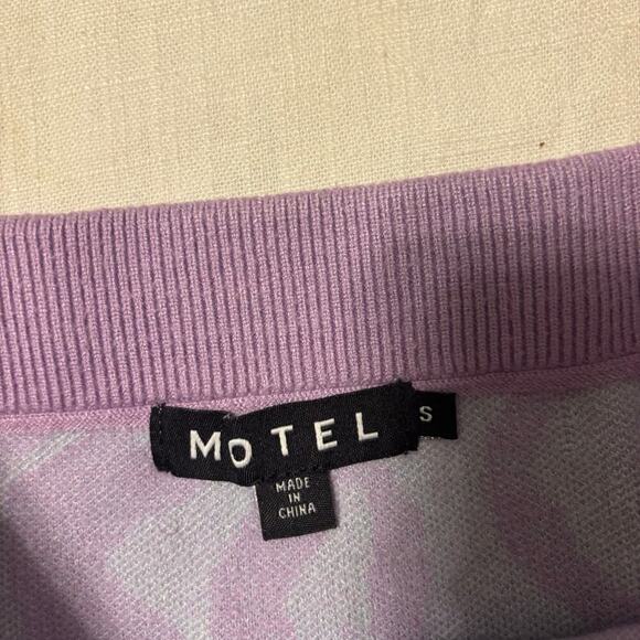 Motel Rocks Knit Two Piece Rave Set Purple Blue XS - Picture 5 of 8